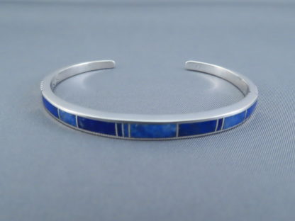 Lapis Inlay Cuff Bracelet