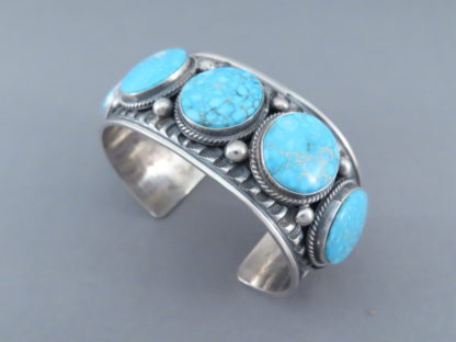 Kingman Turquoise Cuff Bracelet by Andy Cadman