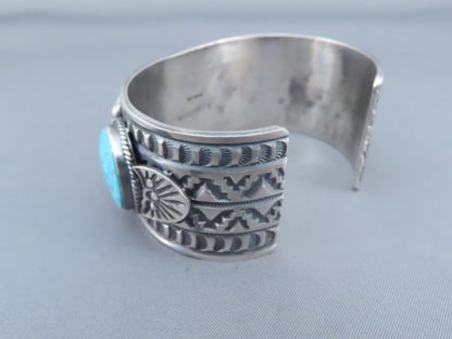 Kingman Turquoise Cuff Bracelet by Andy Cadman