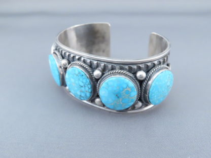 Kingman Turquoise Cuff Bracelet by Andy Cadman