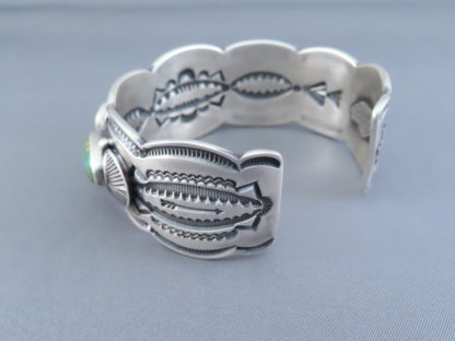 LARGE Sonoran Gold Turquoise Bracelet - Navajo Turquoise