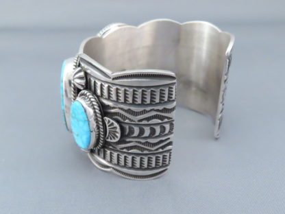 Andy Cadman Wider Kingman Turquoise Cuff Bracelet