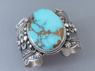 Buy Turquoise Jewelry - Royston Turquoise Cuff Bracelet by Native American (Navajo) jeweler, Darrell Cadman FOR SALE $1,895-