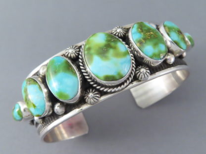 Seven-Stone Turquoise Bracelet by Albert Jake