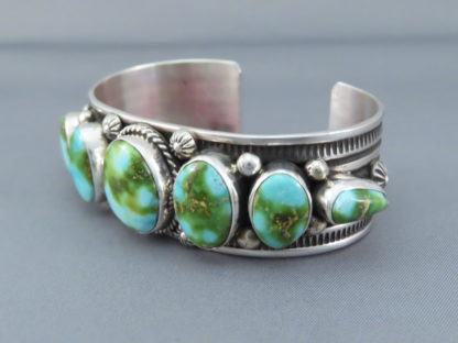 Seven-Stone Turquoise Bracelet by Albert Jake