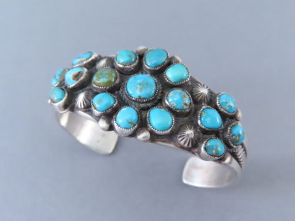 Bisbee Turquoise Cuff Bracelet by Calvin Martinez