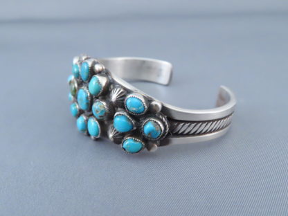 Bisbee Turquoise Cuff Bracelet by Calvin Martinez