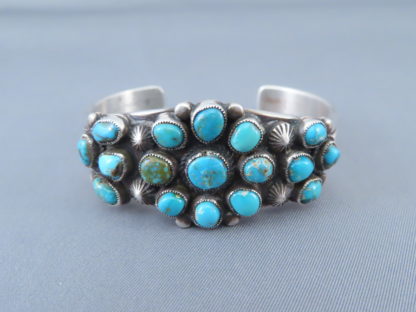 Bisbee Turquoise Cuff Bracelet by Calvin Martinez