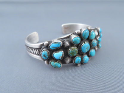 Bisbee Turquoise Cuff Bracelet by Calvin Martinez