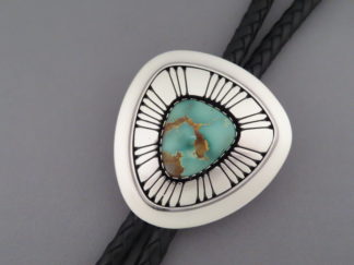 Buy Native American Bolo - Impressive Darling Darlene Turquoise Bolo Tie by Navajo jeweler, Al Joe $1,895- FOR SALE
