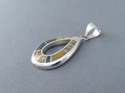 Multi-Stone Inlay Pendant – ‘Open-Drop’