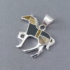 Multi-Stone Inlay Horse Pendant