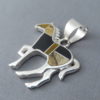 Multi-Stone Inlay Horse Pendant
