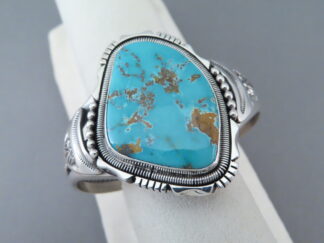 Turquoise Jewelry - Royston Turquoise Bracelet Cuff by Native American (Navajo) jeweler, Will Denetdale $995- FOR SALE
