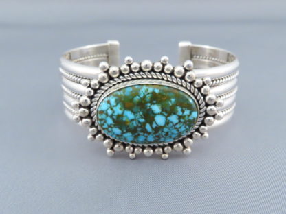 Cuff Bracelet with Kingman Turquoise by Artie Yellowhorse