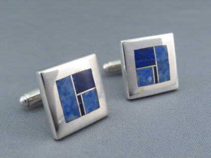 Lapis Inlay Cufflinks