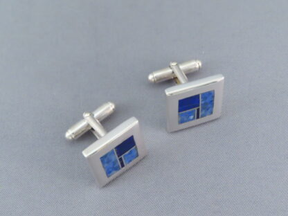 Lapis Inlay Cufflinks