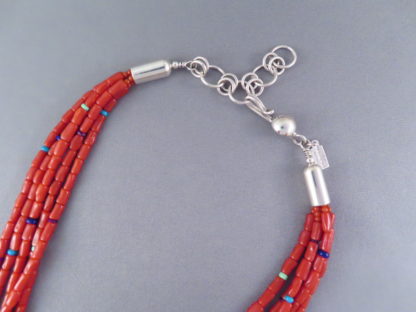 Coral Necklace by Desiree Yellowhorse