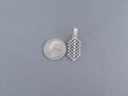Sterling Silver Pendant with ‘Dots’ by Artie Yellowhorse