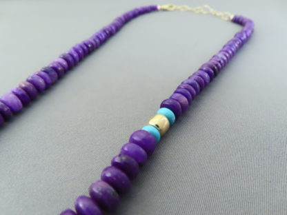 Sugilite & 14kt Gold Necklace