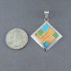 Colorful Multi-Stone Inlay Pendant