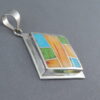 Colorful Multi-Stone Inlay Pendant