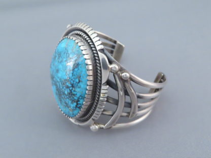 Wide Kingman Turquoise Cuff Bracelet