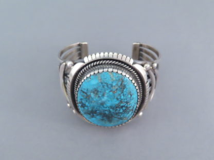 Wide Kingman Turquoise Cuff Bracelet