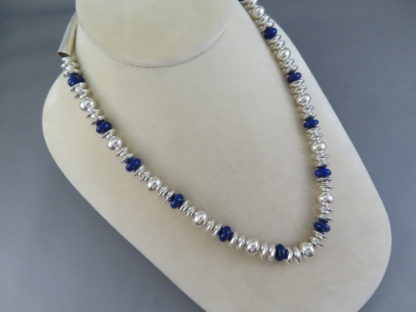 Lapis & Sterling Silver Necklace by Artie Yellowhorse