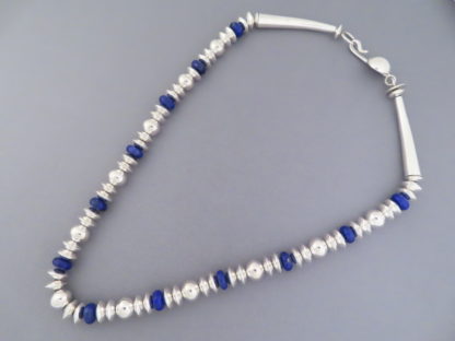 Lapis & Sterling Silver Necklace by Artie Yellowhorse