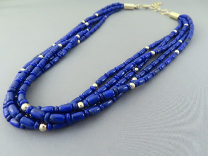 Lapis & 14kt Gold Necklace by Desiree Yellowhorse