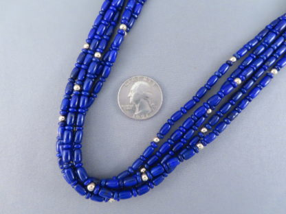Lapis & 14kt Gold Necklace by Desiree Yellowhorse