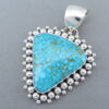 Pendant with Kingman Turquoise by Artie Yellowhorse