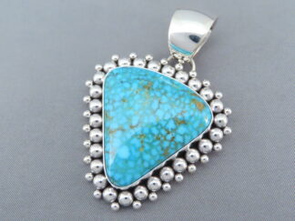 Pendant with Kingman Turquoise by Artie Yellowhorse