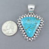 Pendant with Kingman Turquoise by Artie Yellowhorse