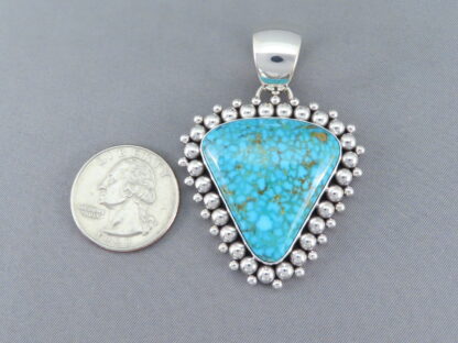Pendant with Kingman Turquoise by Artie Yellowhorse