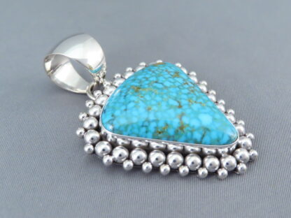 Pendant with Kingman Turquoise by Artie Yellowhorse