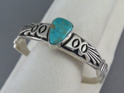 Sterling Silver & Turquoise Mountain Turquoise Bracelet