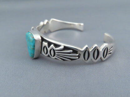 Sterling Silver & Turquoise Mountain Turquoise Bracelet