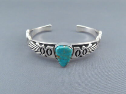 Sterling Silver & Turquoise Mountain Turquoise Bracelet