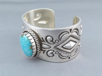 Sterling Silver Kingman Turquoise Cuff Bracelet