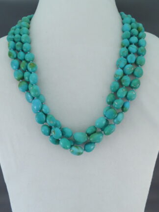 Sleeping Beauty Turquoise Necklace (3-strands)