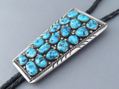 Morenci Turquoise Bolo Tie – Vintage (1940’s)