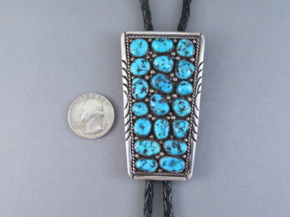 Morenci Turquoise Bolo Tie – Vintage (1940’s)