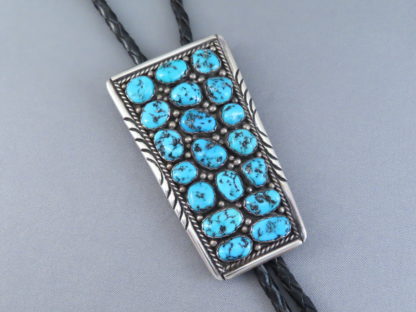 Morenci Turquoise Bolo Tie – Vintage (1940’s)