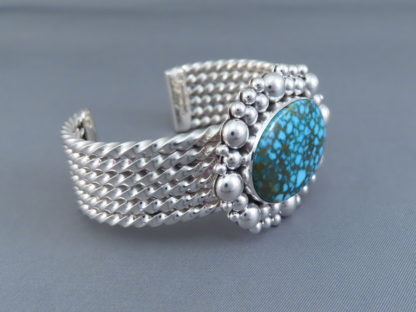 Kingman Turquoise Cuff Bracelet by Artie Yellowhorse