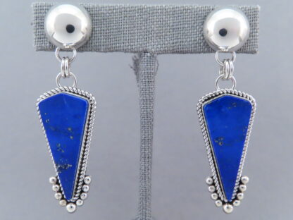 Lapis Sterling Silver Earrings – Artie Yellowhorse