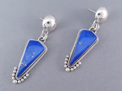 Lapis Sterling Silver Earrings – Artie Yellowhorse