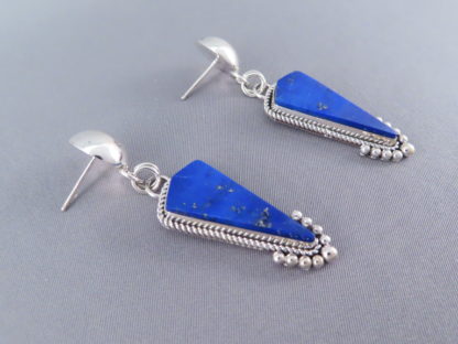 Lapis Sterling Silver Earrings – Artie Yellowhorse