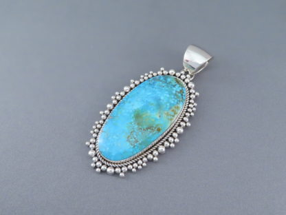 IMPRESSIVE Kingman Turquoise Pendant by Artie Yellowhorse